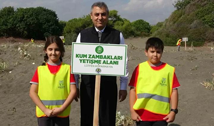 Mersin Sahillerinde Kum Zambaklarıyla Doğa Seferberliği