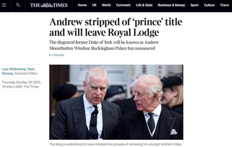 Prens Andrew'un Ünvanları ve Kraliyet Statüsü Resmi Olarak Kaldırıldı 5 Mecliste ve Kamuoyu Tartışmaları