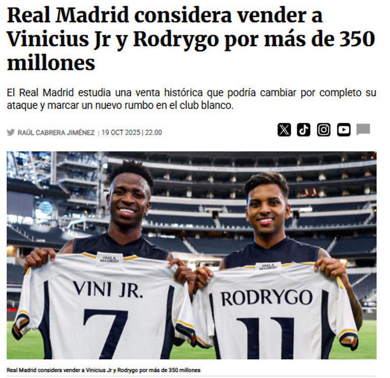 Real Madrid, Vinicius ve Rodrygo'nun Satışını Masaya Yatırdı