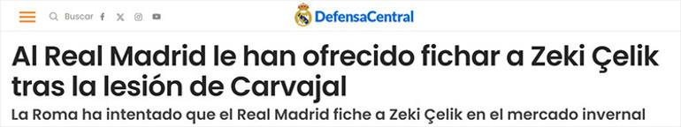 Real Madrid’e Zeki Çelik Transferi Güncel Gündemlerde 2 Zeki Çelik'in Performansı