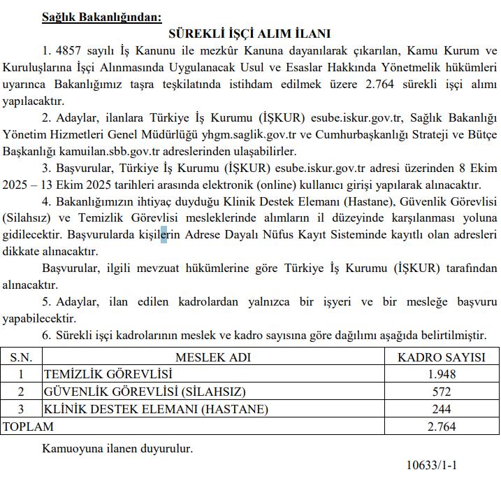 Başvuru Şartları ve Kura Süreci