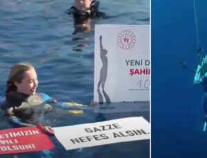 Şahika Ercümen’den Gazze’ye Bir Dalışla Barış Mesajı