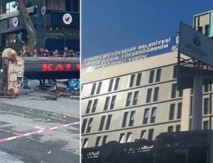 Şişli’de Vinç Kazası: Yurt Binasına Devrildi ve Hasar Oluştu