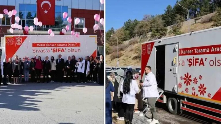 Sivasta Meme Kanseri Erken Tanisi Icin Mobil Mamografi Araci Hizmete Girdi