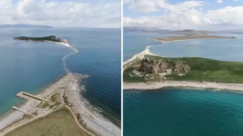 Van Gölü’nde Su Seviyesinin Düşüşüyle Ortaya Çıkan Tarihi Yol ve Ekolojik Etkiler