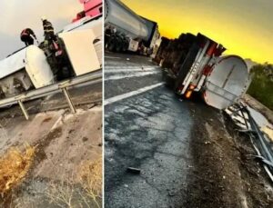Viranşehir’de Çarpışma: Yakıt Tankeri ve Otomobil Birbirine Girdi