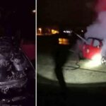 Yandiktan Sonra Araba Kapanisini Saglayan Guclu Mudahale