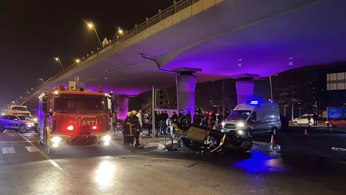 Kayseri'de Kovalamaca: Takla Atan Araçtan Silahlar Çıktı