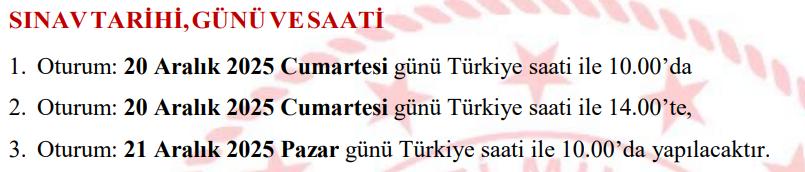 Acik Ogretim Lisesi Sinav Takvimi ve Giris Bilgileri 2025 Sinav Tarihleri ve Saatleri