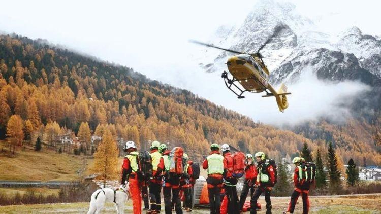 Alman Dağcıların Ortler Sıradağlarındaki Başarısız Çığ Görüntüsü