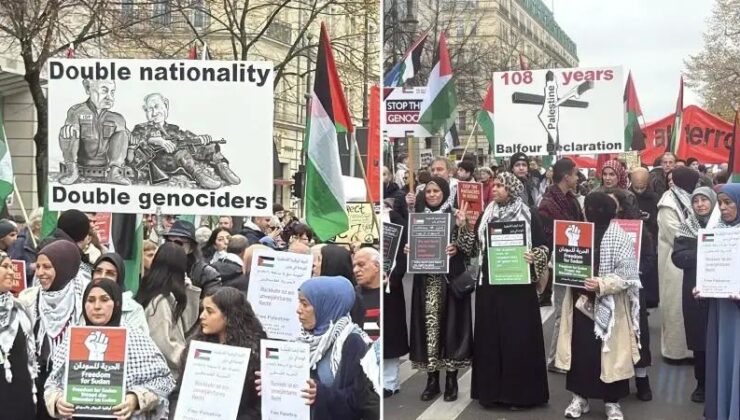 Berlin’de Filistin Dayanışması ve Siyonist Sömürgecilik Protestosu