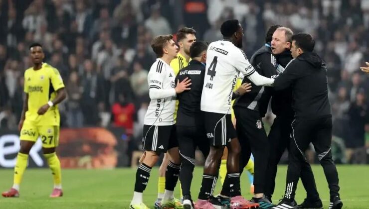 Beşiktaş Teknik Direktörü Sergen Yalçın Fenerbahçe Derbisinde Hakeme Tepki Gösterdi
