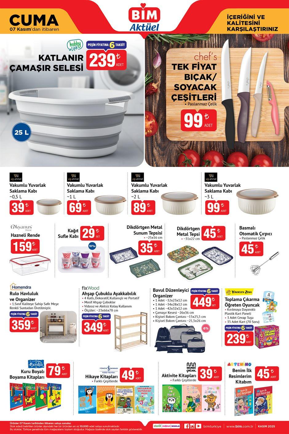 Bim Kasım 2025 Aktüel Ürünler ve Kampanya Detayları