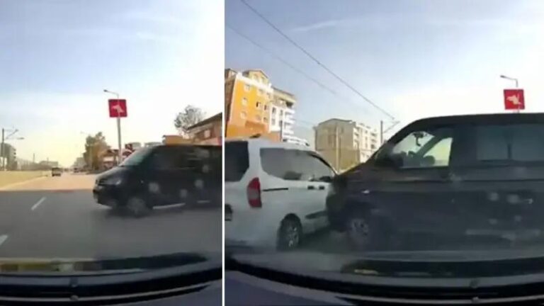 Bursa8217da Kontrolden Cikan Minibus Trafegi Tehlikeye Sardi