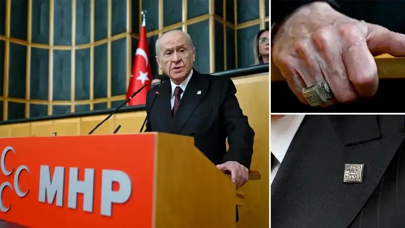 Devlet Bahceli8217nin Sembol ve Takilariyla Dikkat Ceken Goruntusu