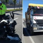 Erzurum8217da Polis Memurunun Kazasi Guvenlik Kameralarinda