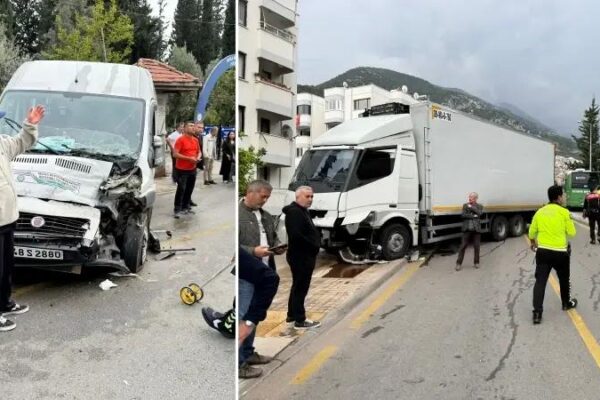 Fren Arızası Nedeniyle Meydana Gelen Trafik Kazası Sonucu Çok Sayıda Yaralı Eskiyen Gümüşpınar Mahallesi