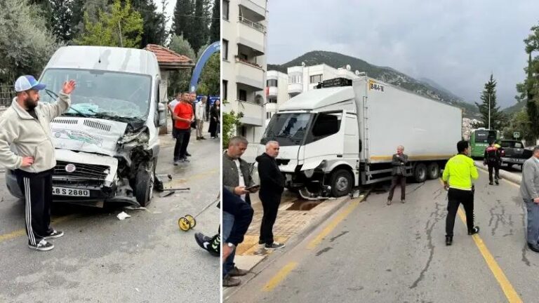 Fren Arizasi Nedeniyle Meydana Gelen Trafik Kazasi Sonucu Cok Sayida Yarali Eskiyen Gumuspinar