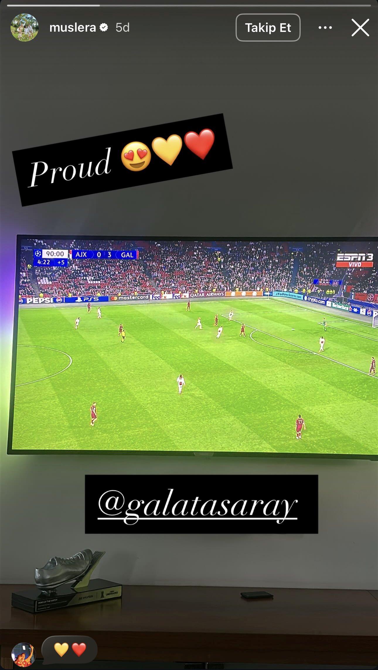 Galatasaraya UEFA Sampiyonlar Ligi Zaferinden Eski Kaptan Destek Gonderdi