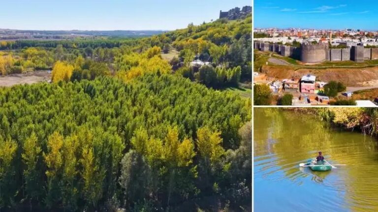 Hevsel Bahceleri8217nde Sonbahar Manzarasi Doganin ve Medeniyetin Bulusmasi