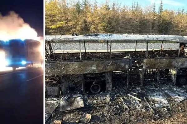 Karabük’te Yolcu Otobüsü Motor Bölümünde Yangın Çıktı