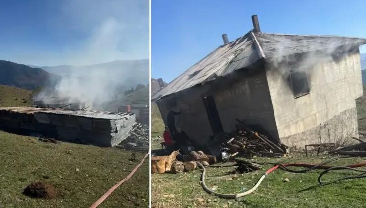 Koşoluk Yaylasında Müstakil Evde Yangın Çıktı, Kayıplar Yaşandı