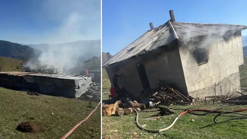 Koşoluk Yaylasında Müstakil Evde Yangın Çıktı, Kayıplar Yaşandı