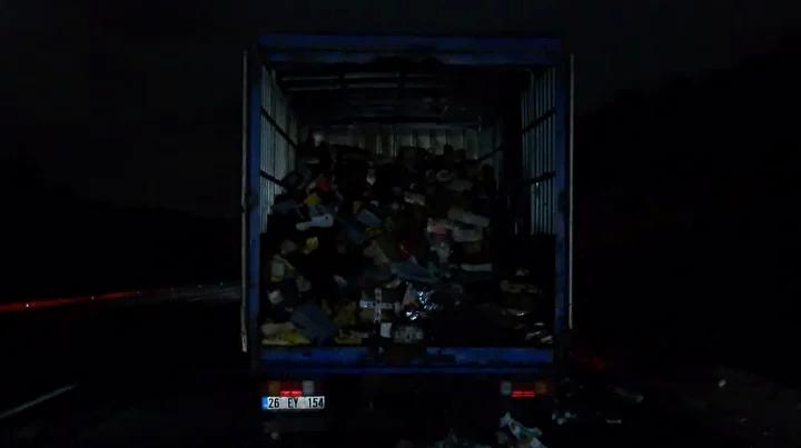 Kuzey Marmara Otoyolunda Kamyon Yangini Guvenlik Alarmi Verdi