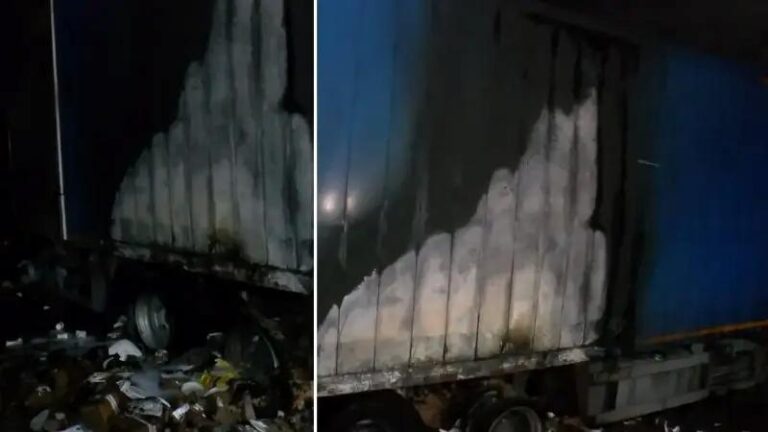 Kuzey Marmara Otoyolu8217nda Kamyon Yangini Guvenlik Alarmi Verdi