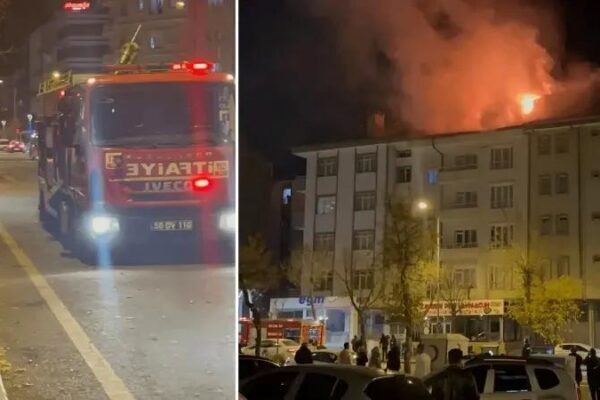 Merkezi Emek Mahallesinde Çatı Yangını Kontrol Altına Alındı