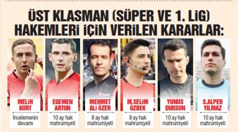 Profosyonel Hakemlere Bahis Suçlaması Sonrası Disiplin Kararları Açıklandı