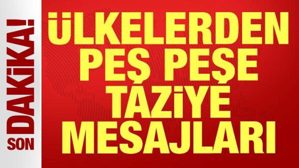 Türkiye’yi Sarsan Kaza: Askeri Kargo Uçağı Kazası Sonrası Dünyadan Taziye Mesajları
