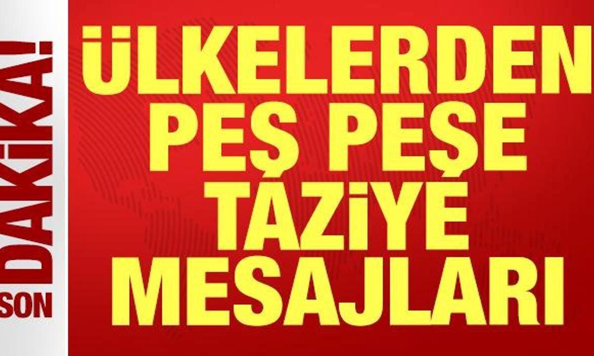 Türkiye’yi Sarsan Kaza: Askeri Kargo Uçağı Kazası Sonrası Dünyadan Taziye Mesajları