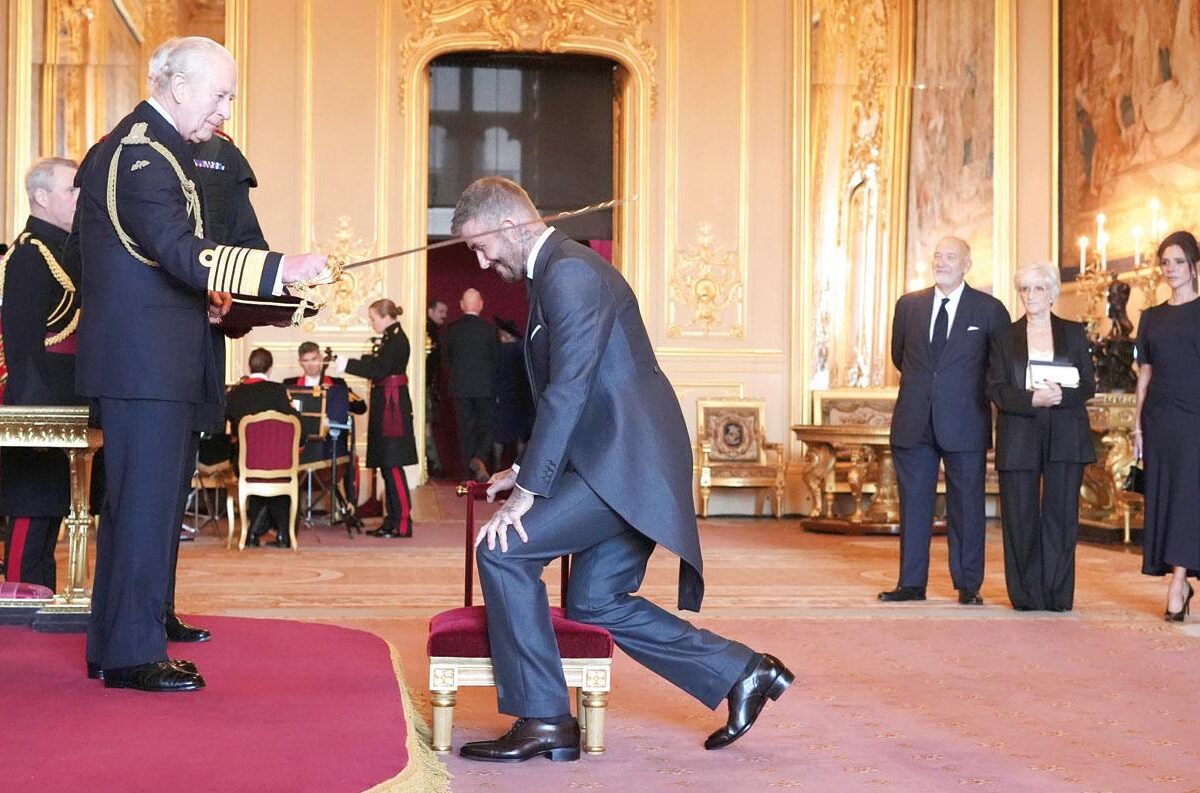 Windsor Kalesi’nde Beckham’a Resmi Unvan Beratı Verildi