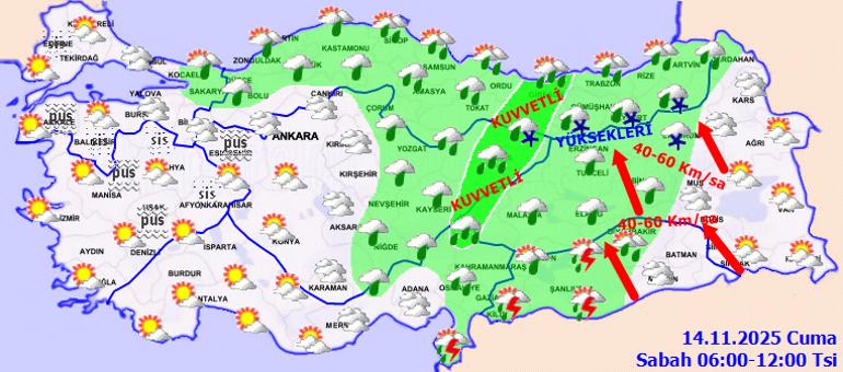 Yarin 14 Kasim Cuma Hava Durumu Tahminleri ve Kuvvetli Yagis Uyarisi Yarin 14 Kasim Cuma Hava Durumu Tahminleri ve Kuvvetli Yagis Uyarisi