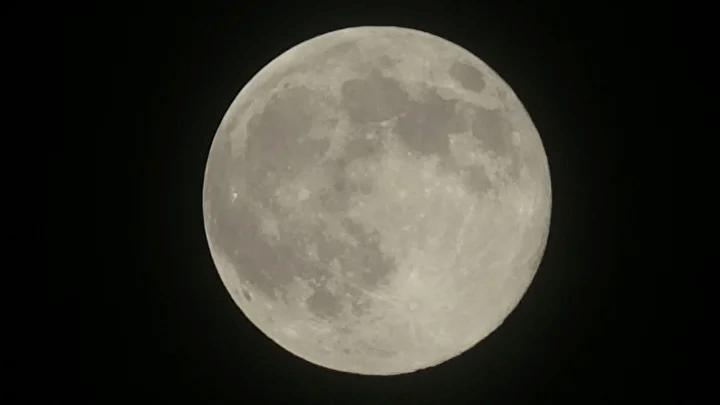 Yeşilhisar'da Muhteşem Süper Ay Manzarası Büyük İlgi Gördü