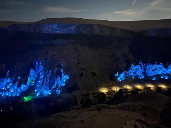 Yeşilhisar'da Muhteşem Süper Ay Manzarası Büyük İlgi Gördü