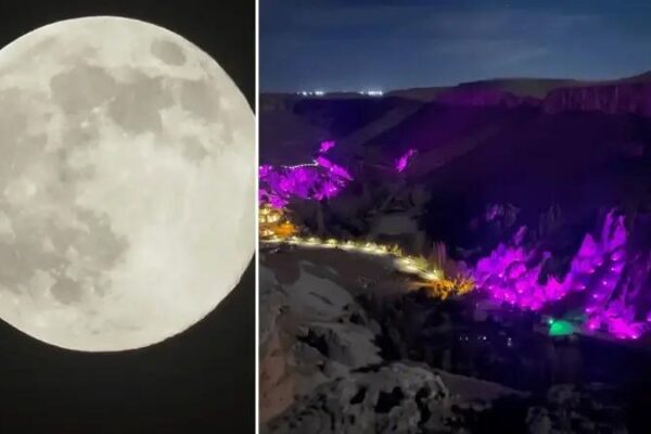 Yeşilhisar’da Muhteşem Süper Ay Manzarası Büyük İlgi Gördü