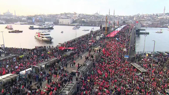 Galata8217da Filistin Eylemine Ortak Cagri