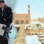 Uzak Sehire Kar Yagdi Midyatta Tarihi Manzara Kartpostallik Karelere Donustu