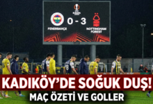Fenerbahçe 0-3 Nottingham Forest Maç Özeti