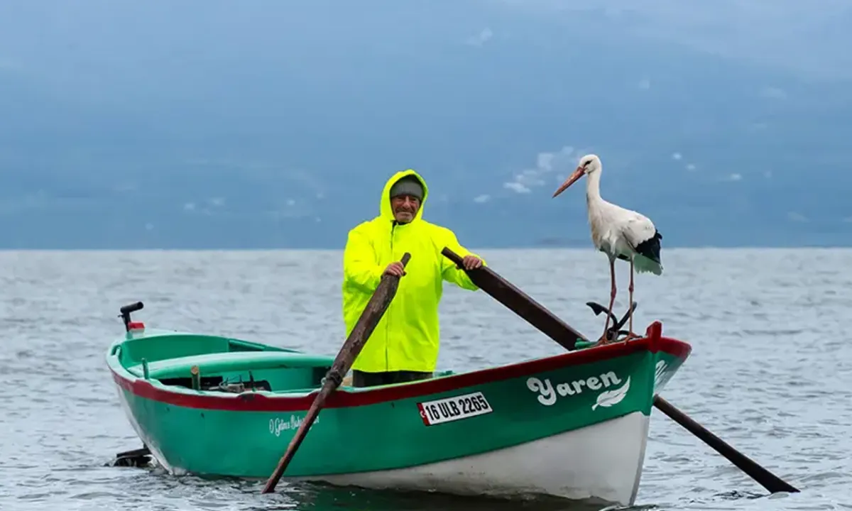 Yaren Leylek ve Adem Amca’nın Sıradışı Dostluğu Dünyayı Büyülüyor