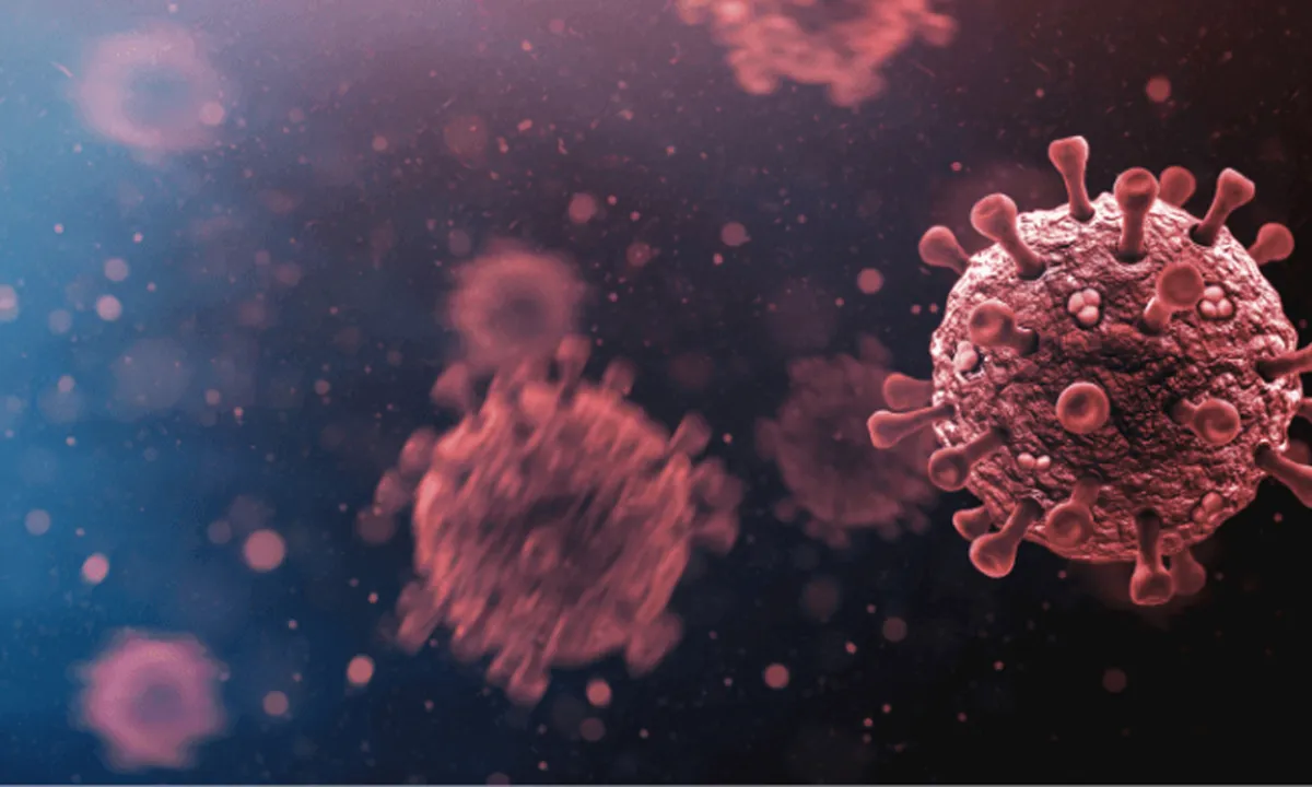 Maske takan bir kişi